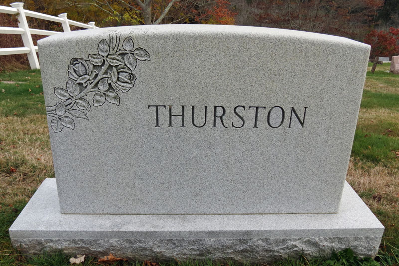 Thurston Family monument front