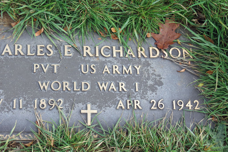 Charles E. Richardson monument