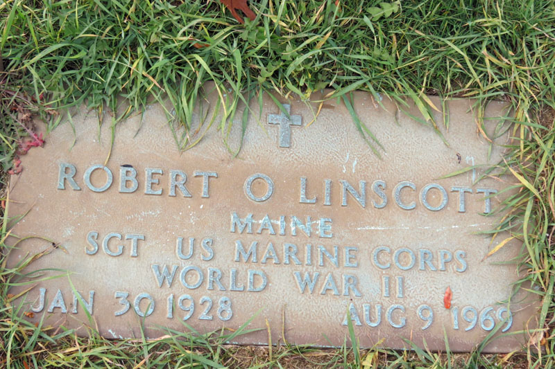 Robert O. Linscott monument
