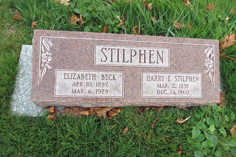 Elizabeth and James Stilphen monument