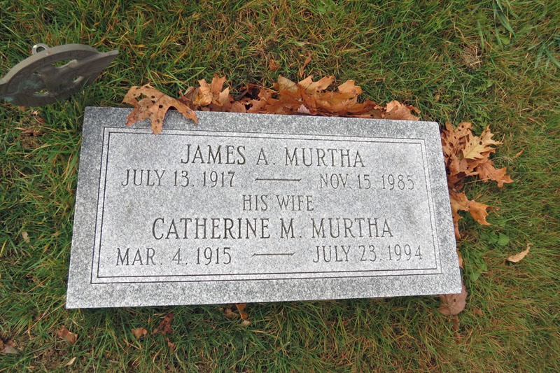 James and Catherine Murtha monument