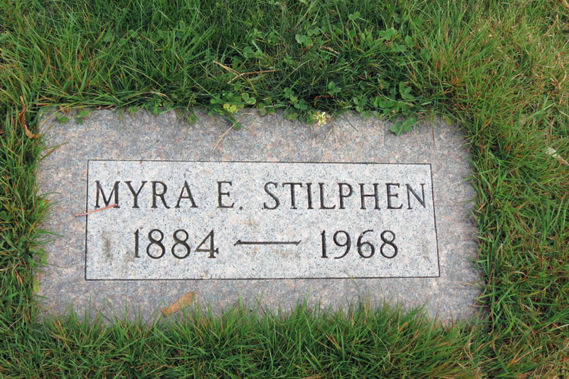 Myra E. Stilphen monument