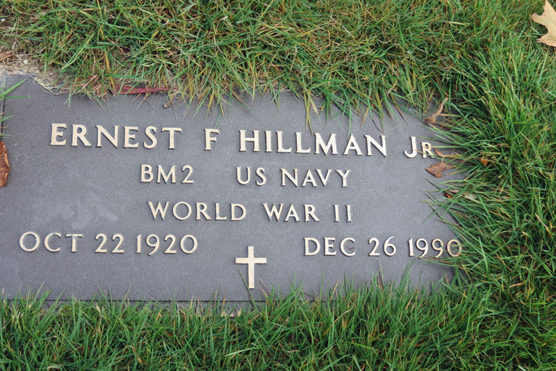 Ernest Hillman, Jr. veteran monument