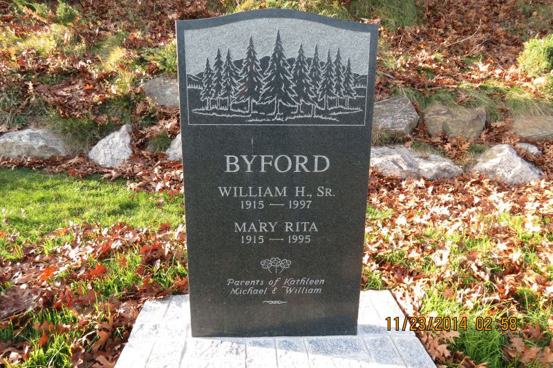 William and Rita Byford monument