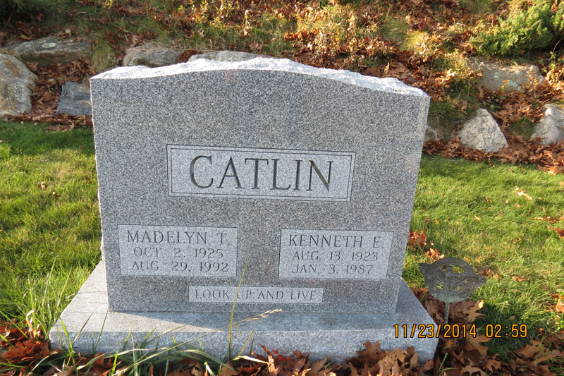 Kenneth and Madelyn Catlin monument