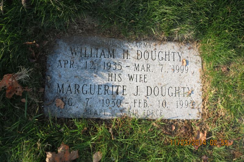 William and Marguerite Doughty monument