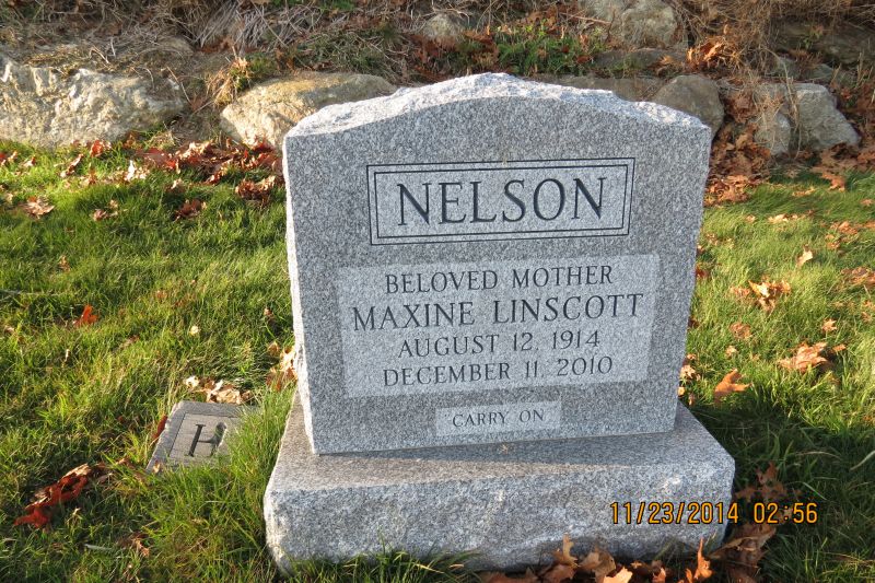 Maxine Nelson monument