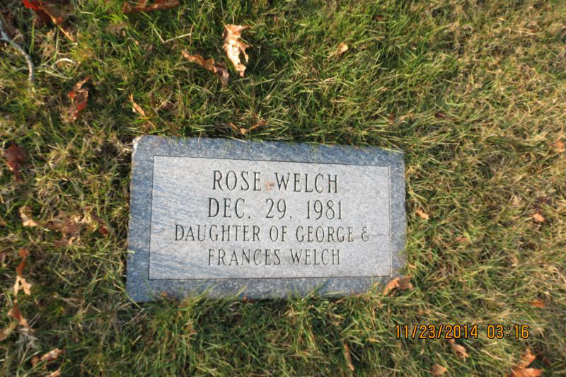 Rose Welch monument
