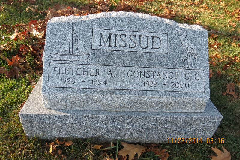 Fletcher and Constance Missud monument