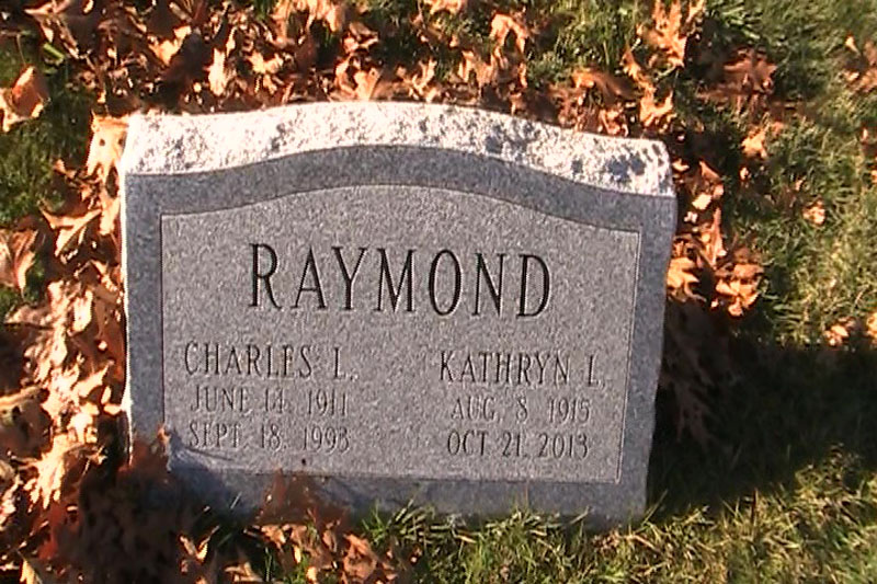Charles and Kathryn Raymond monument