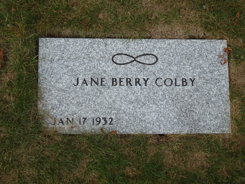 Jane Berry Colby monument