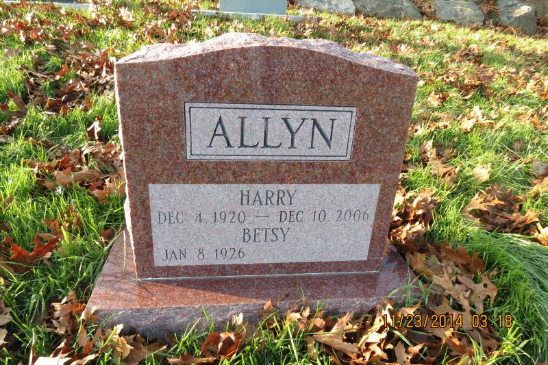 Harry and Betsy Allyn monument