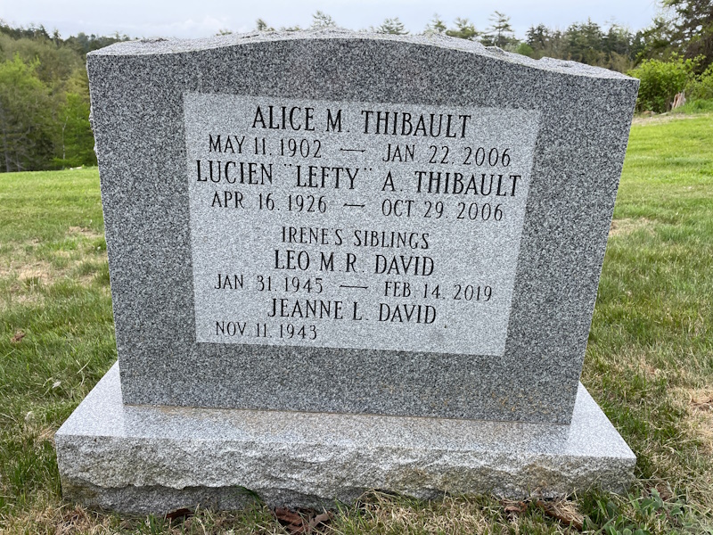 Ronald and Irene Pelletier monument