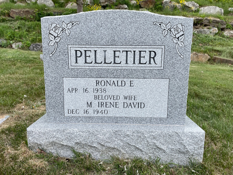 Ronald and Irene Pelletier monument