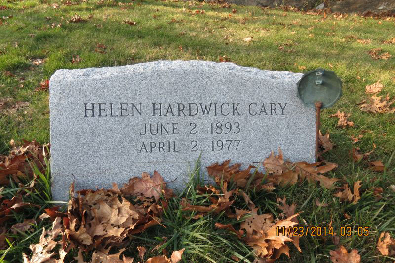 Helen Hardwick Cary monument