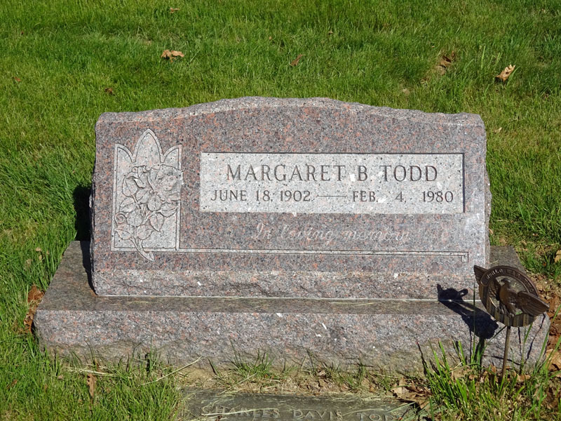 Margaret B. Todd monument