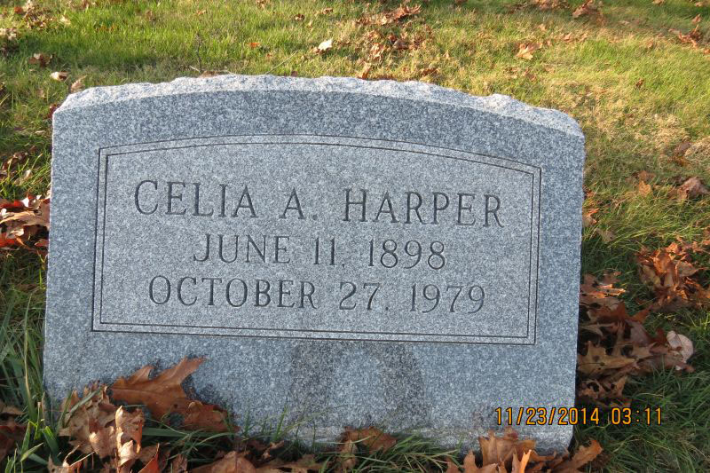 Celia A. Harper monument