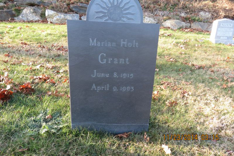 Marian Grant monument