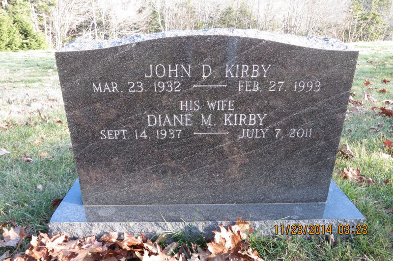 John and Diane Kirby monument