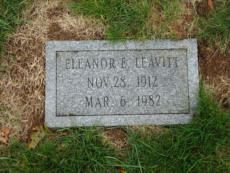 Eleanor Leavitt monument