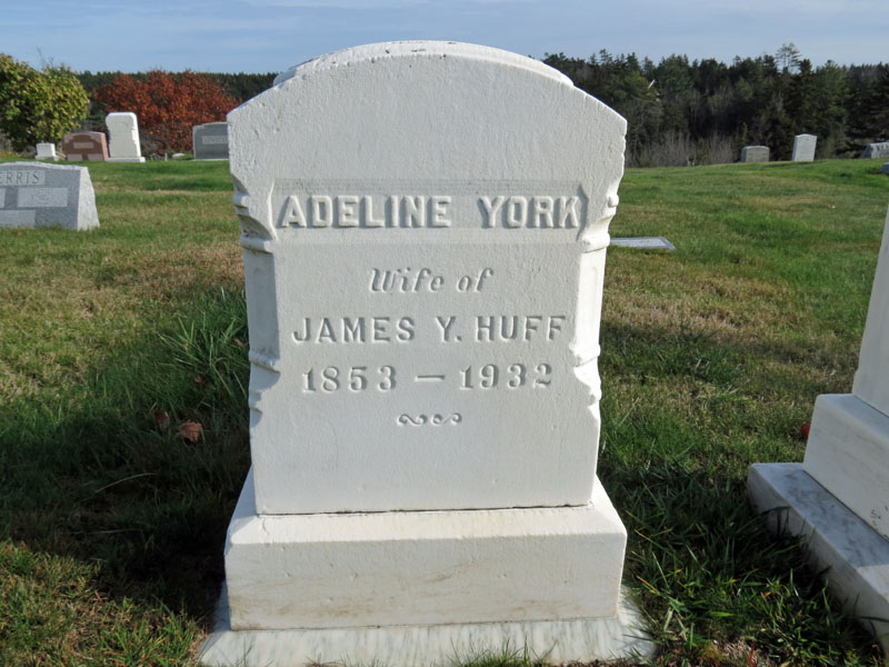 Adeline York Huff monument