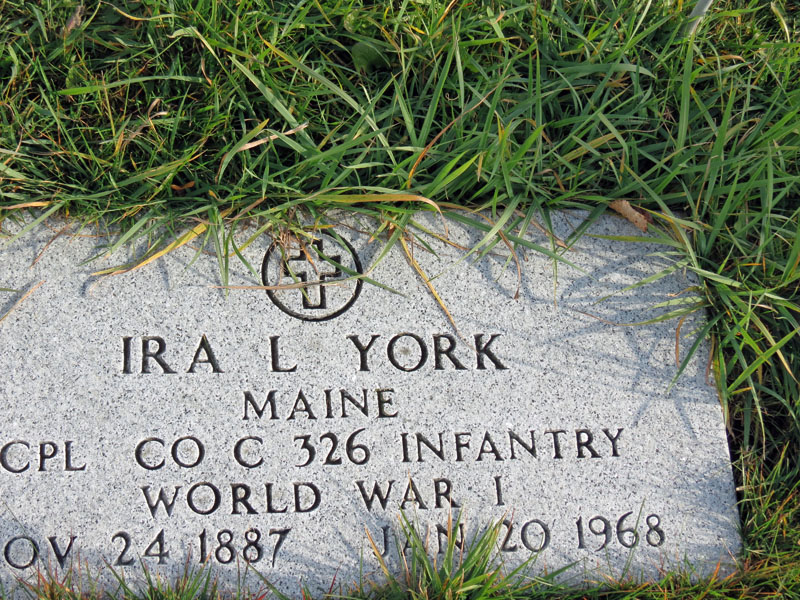 Ira L. York monument