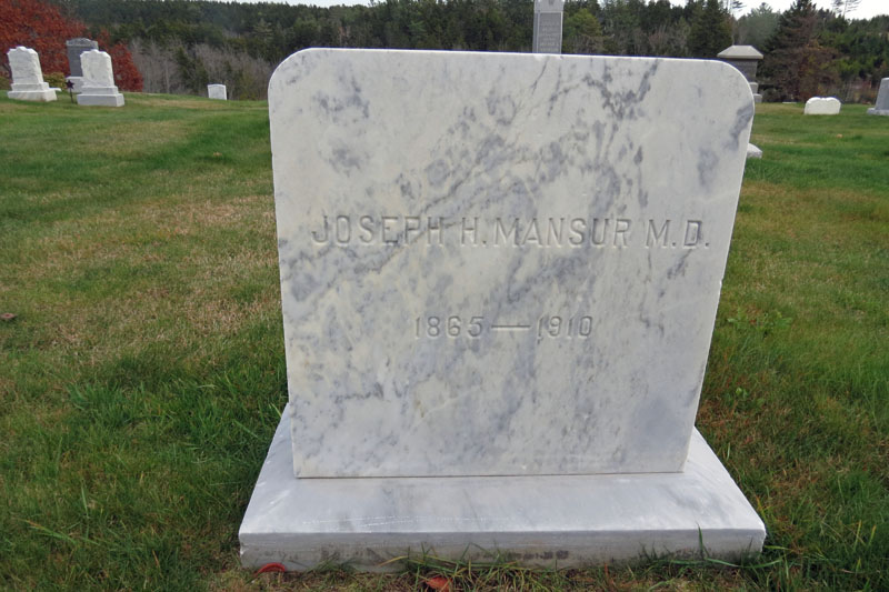 Joseph H. Mansur monument