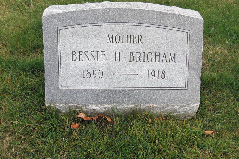 Bessie H. Brigham monument