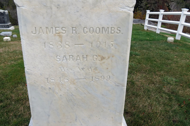 James and Sarah Coombs monument