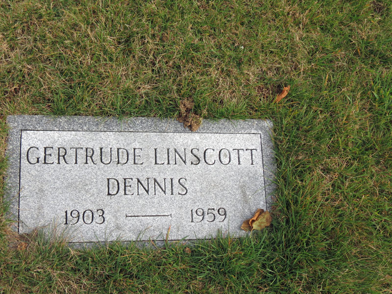 Gertrude Dennis monument