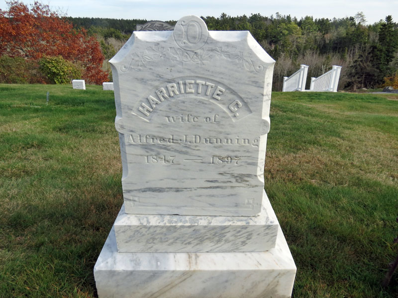 Harriette C. Dunning monument