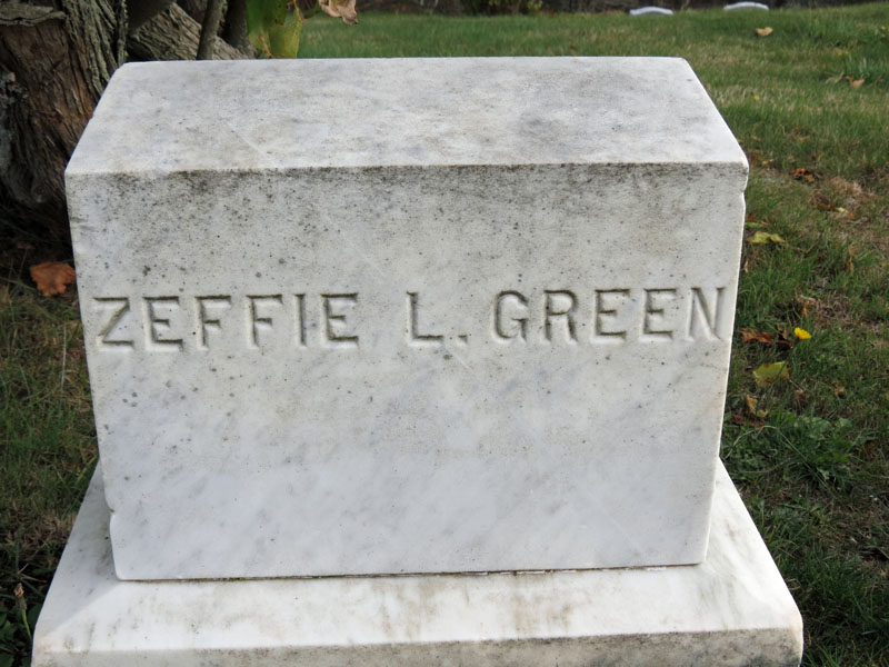 Zephalena L. Green monument