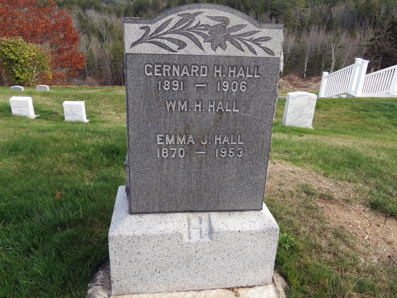 Gernard and Emma Hall monuments