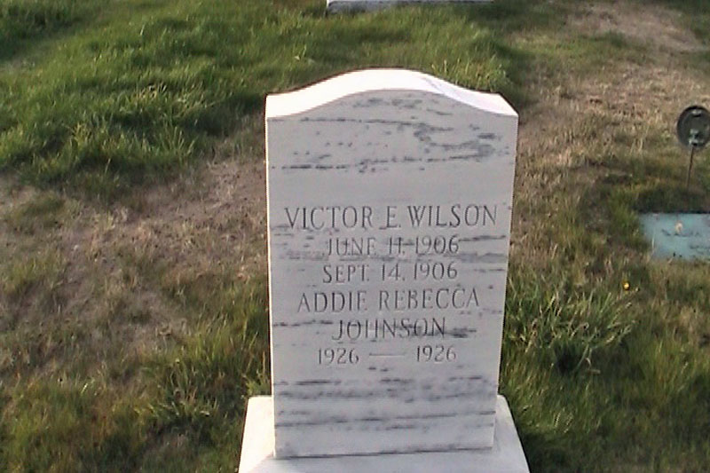 Wilson Family monument back