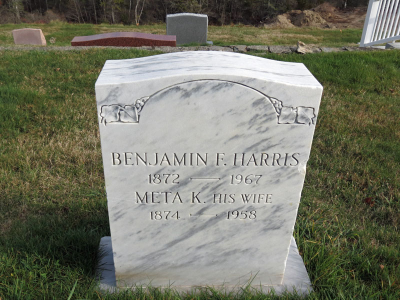 Ben and Meta Harris monument