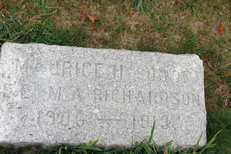 Maurice H. Richardson monument