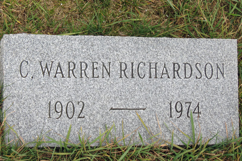 C. Warren Richardson monument