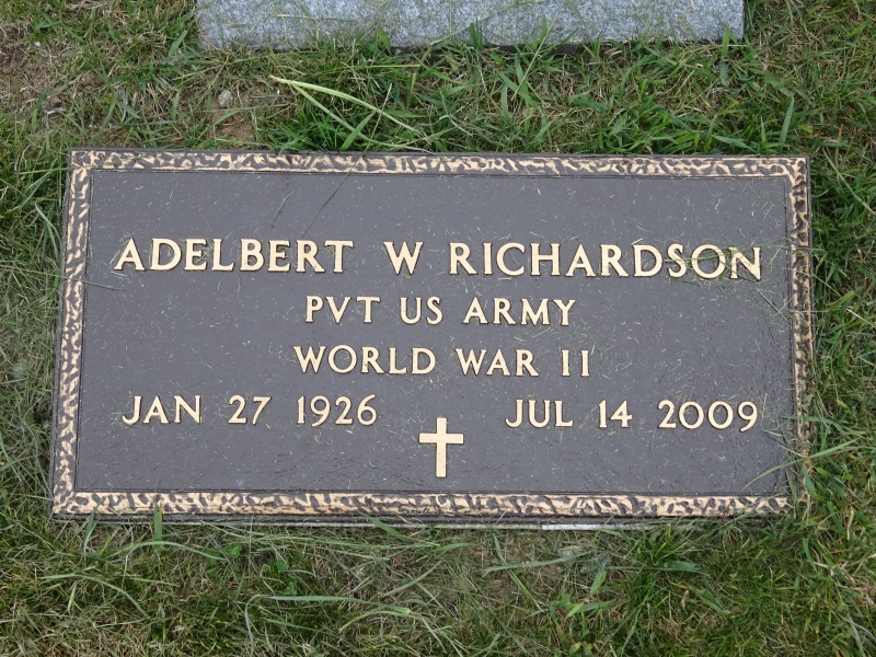 Adelbert W. Richardson monument