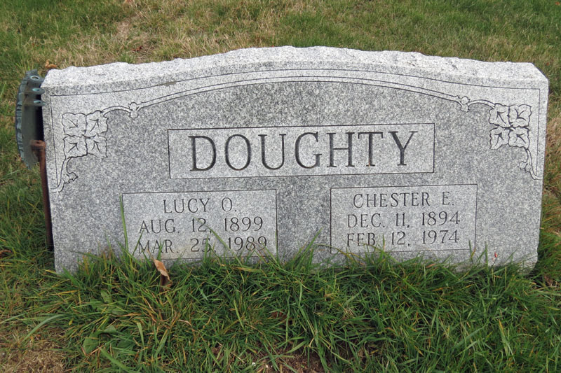 Chester and Lucy Doughty monument
