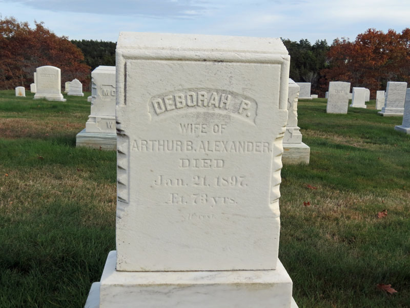 Deborah P. Alexander monument