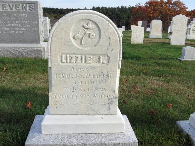 Lizzie I. Blake monument