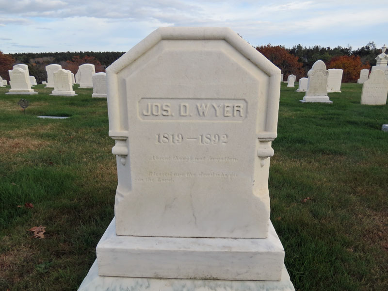 Joseph D. Wyer monument