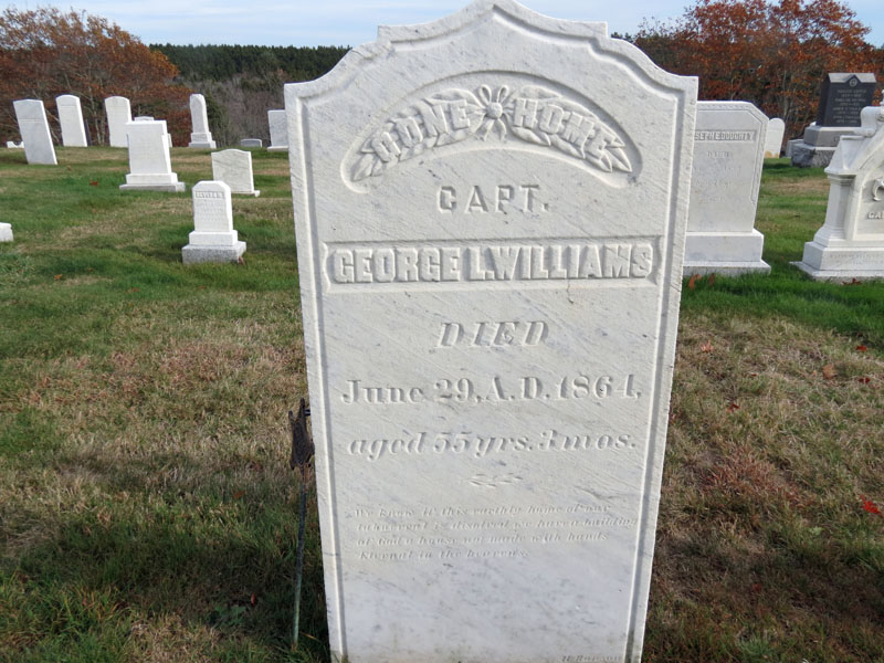 Capt George L. Williams monument