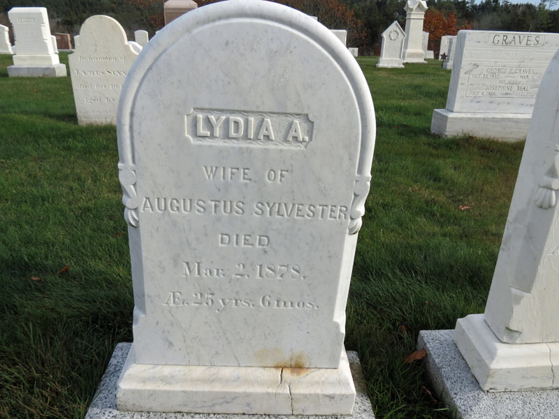 Lydia Ann Sylvester monument