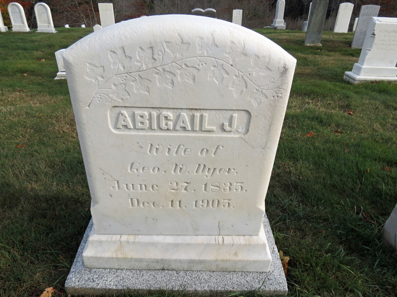 Abigail J. Dyer monument