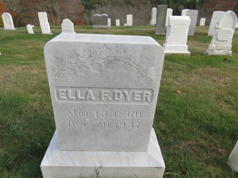 Ella F. Dyer monument