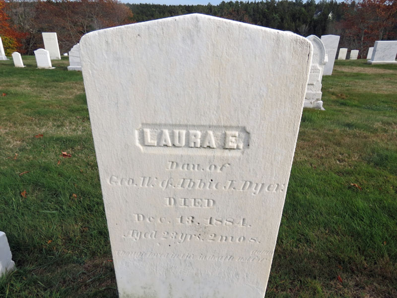 Laura E. Dyer monument
