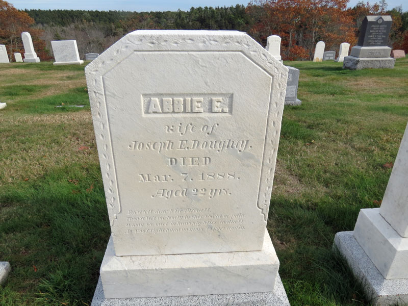 Abbie E. Doughty monument