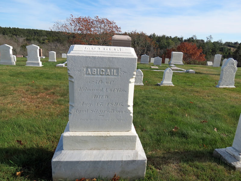 Abigail Coffin monument