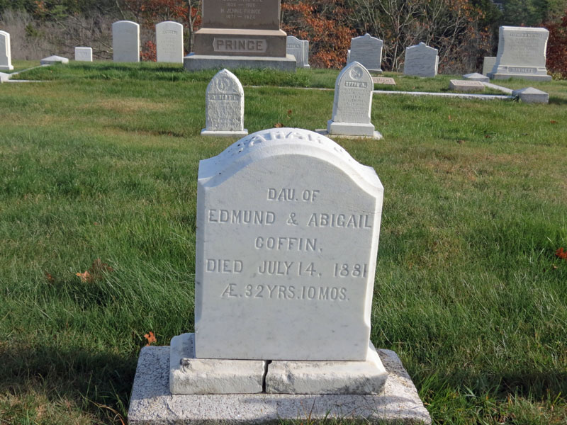 Sarah J. Coffin monument